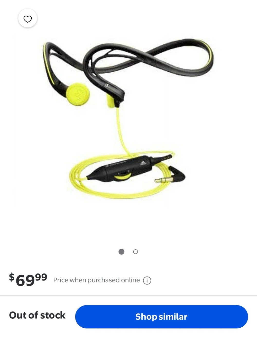 Sennheiser Adidas PMX 680 Sports Earphones